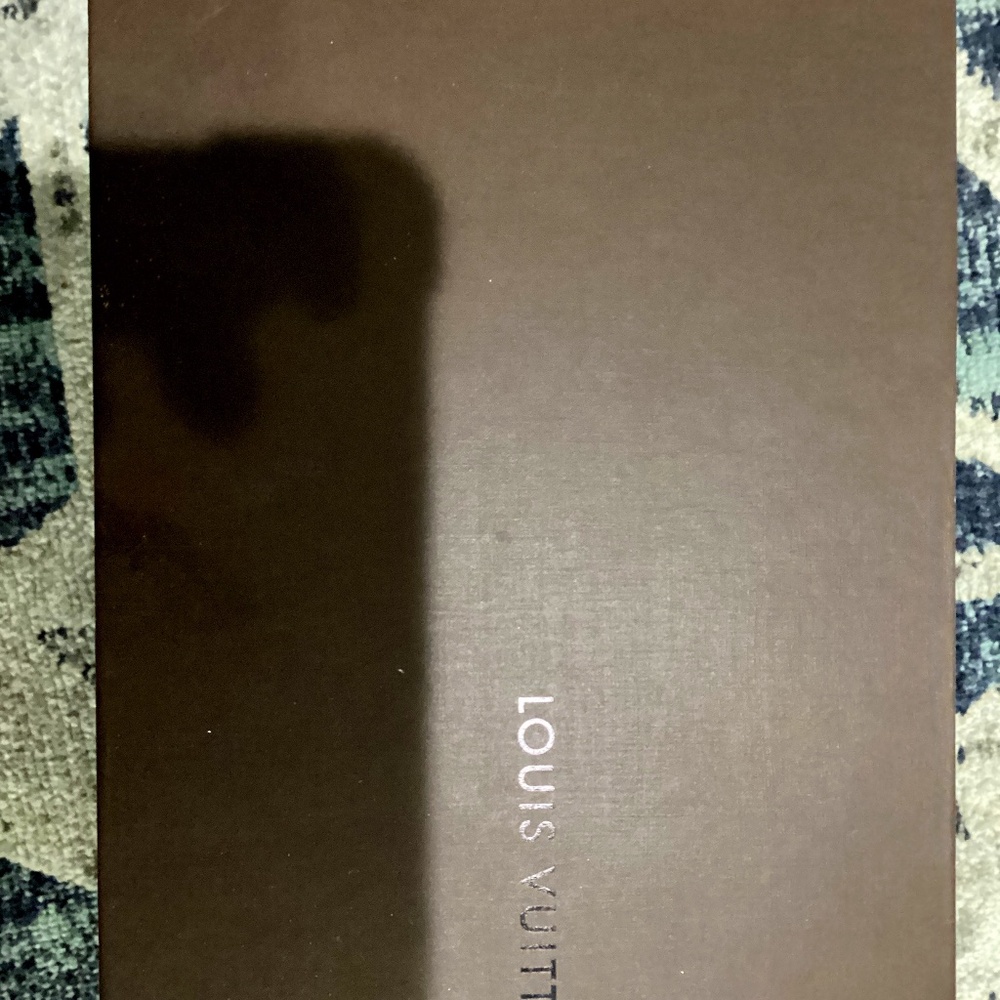 Louis Vuitton Damien Ebene Palm Beach peep toe pump  size 38.5